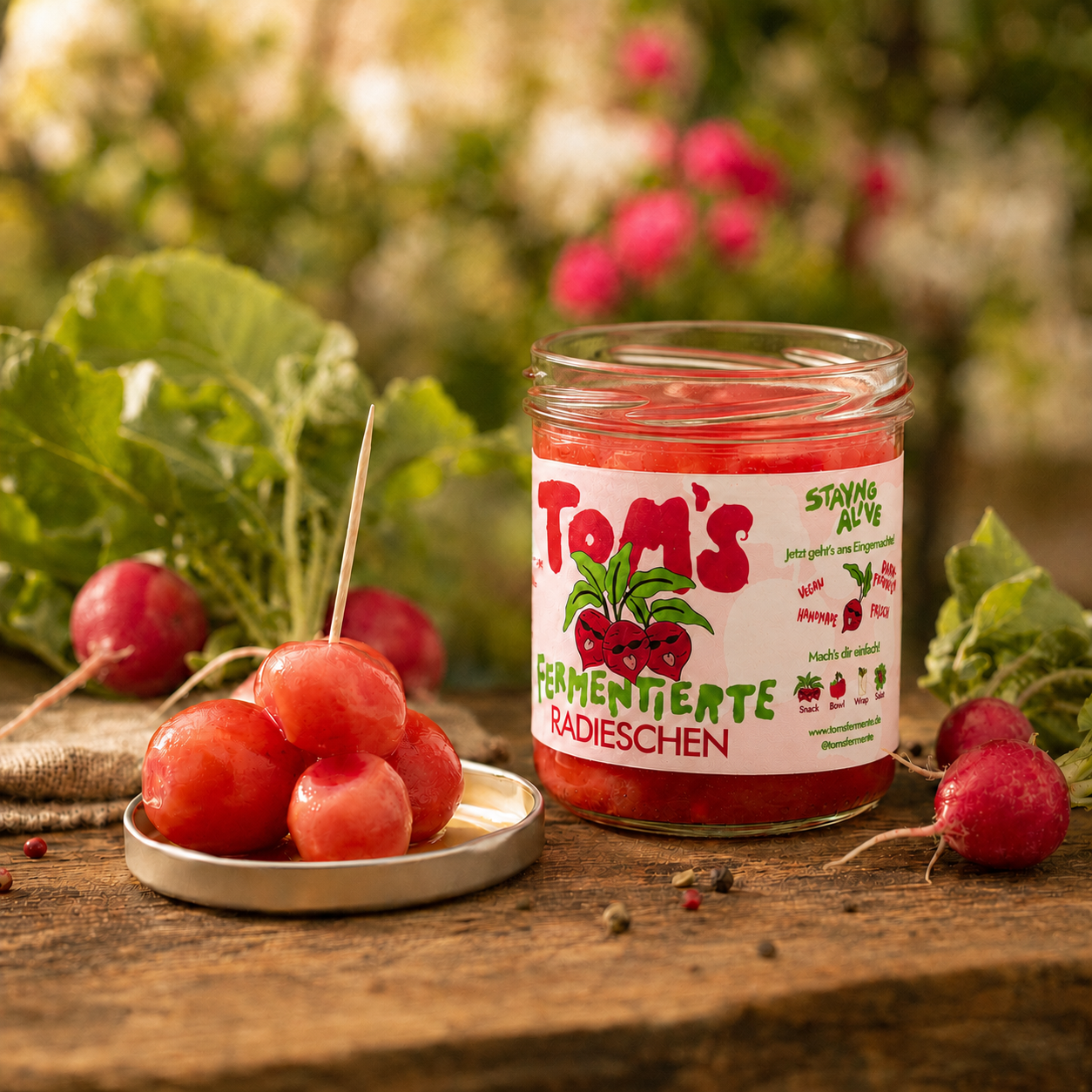 Tom's fermentierte Radieschen | Bio, roh & nicht pasteurisiert