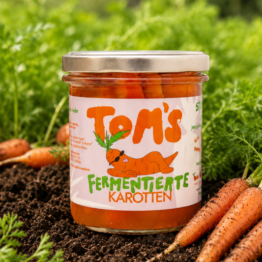 Tom's fermentierte Karotten Sticks | Bio, roh & nicht pasteurisiert
