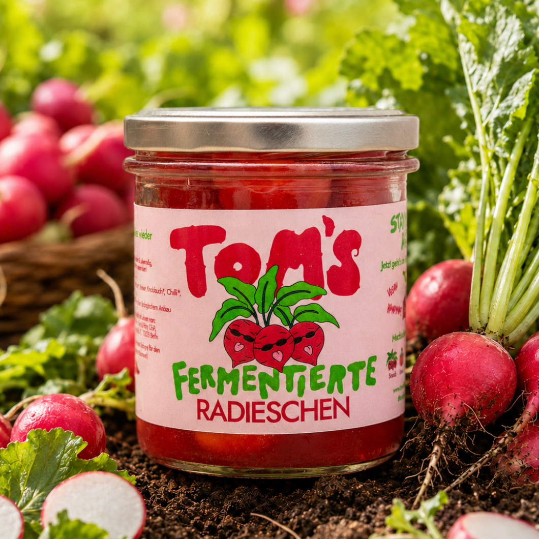 Tom's fermentierte Radieschen | Bio, roh & nicht pasteurisiert